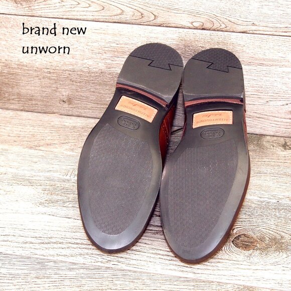 * NIB * $345 Allen Edmonds NOMAD Short Wing 8.5 D Coffee * add $15 new Trees - Picture 3 of 13